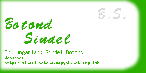 botond sindel business card